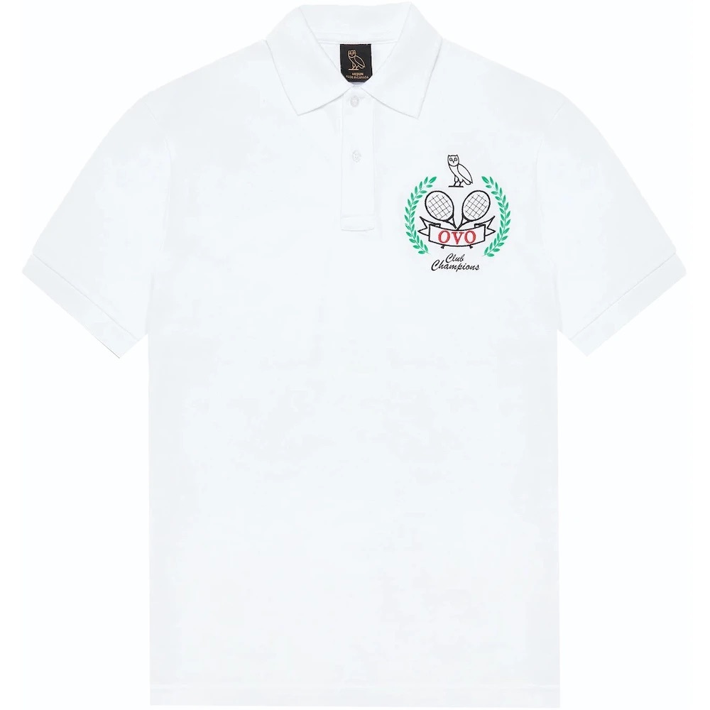 OCTOBER’S VERY OWN OVO Tennis Crest Pique Polo